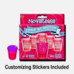 Shout Out Bachelorette Party  Shot Glass Necklaces 6 Pack